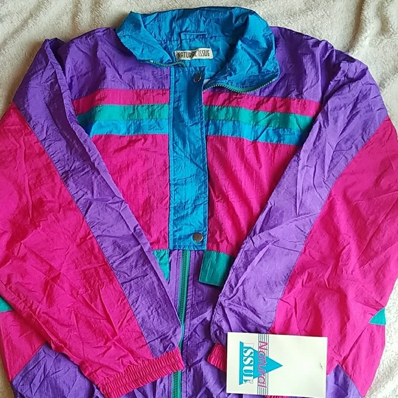 90s windbreaker tracksuit